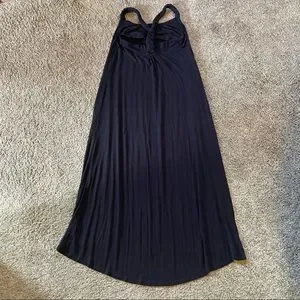 Heidi Klein Dresses | Heidi Klein Black Long Summer Racer Back Knit Strap Maxi Dress Womans Size 1 | Color: Black | Size: Size 1 | Therecklesspath's
